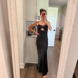 NWT For love and lemons Val heart maxi Dress XS